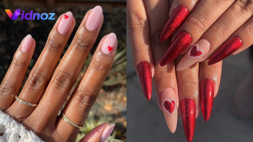 valentine's day nails