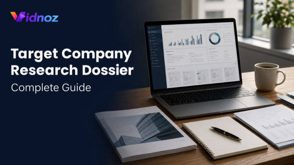 research dossier for target company